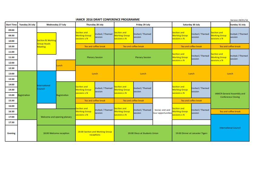 IAMCR 2016 Draft Conference Programme